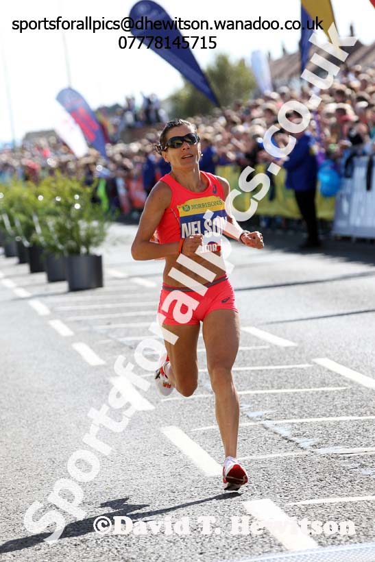 Adrianna Nelson 5th in the womens Morrisons Great North Run. Photo: David T. Hewitson/Sports for All Pics